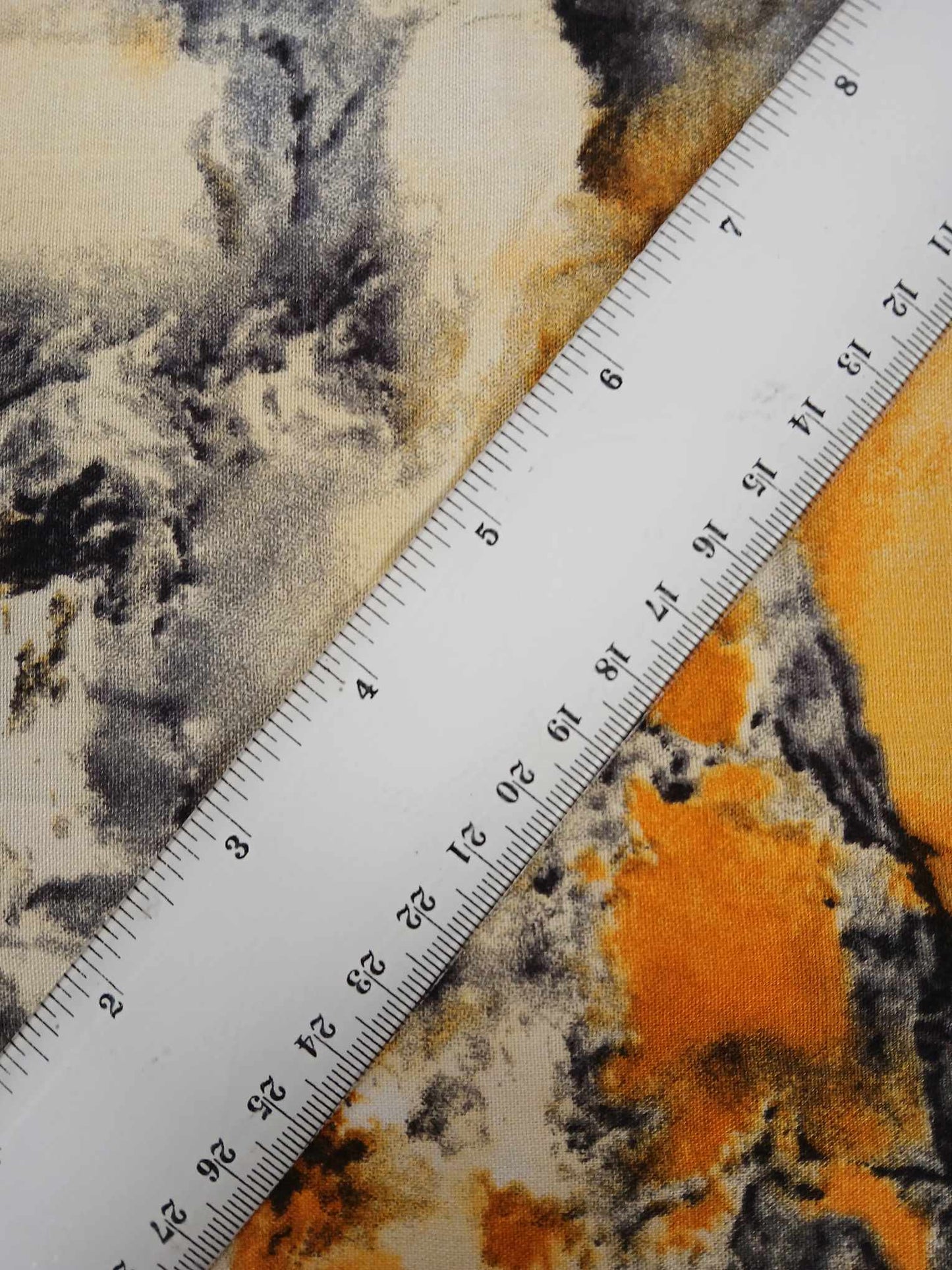 Viscose - Yellow/Gold/Grey - 57" Wide - Sold By the Metre