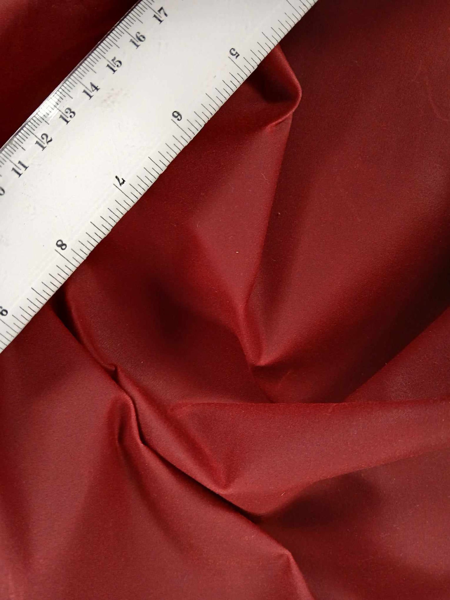 100% Waxed Cotton - Burgundy - 61" Wide - Sold By the Metre