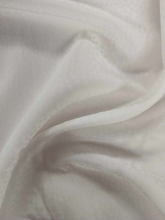 Jacquard Satin - Ivory - 59" Wide - Sold By the Metre