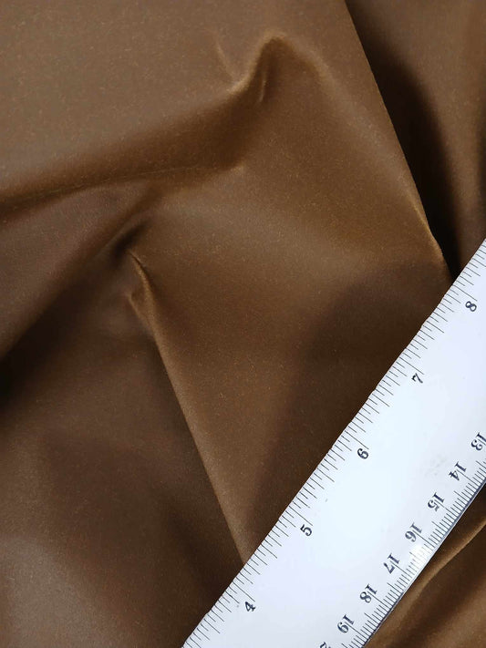 100% Waxed Cotton - Brown - 62" Wide - Sold By the Metre