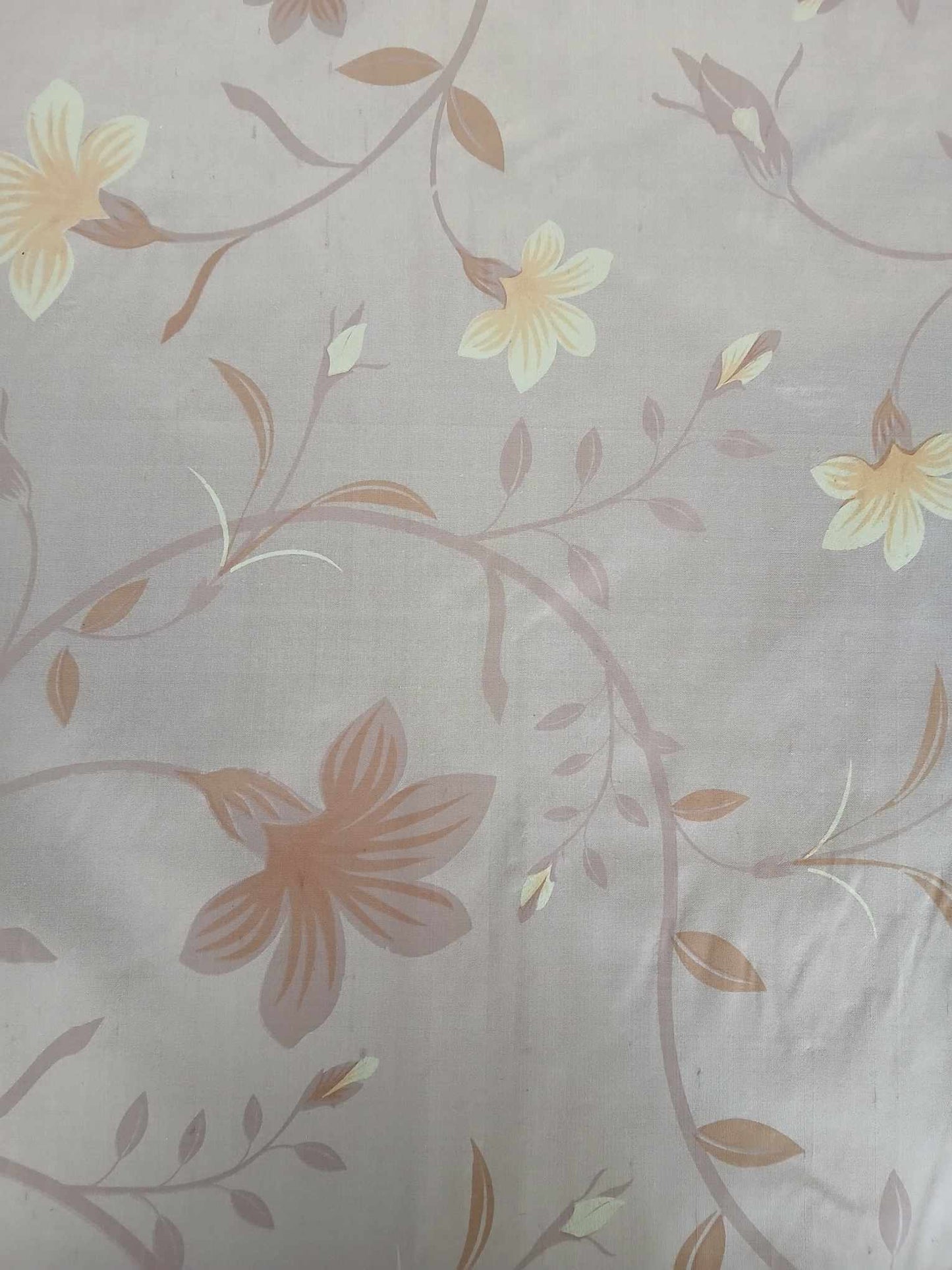 Dupion Silk - Lilac/Cream/Plum - 44" Wide - Sold By the Metre