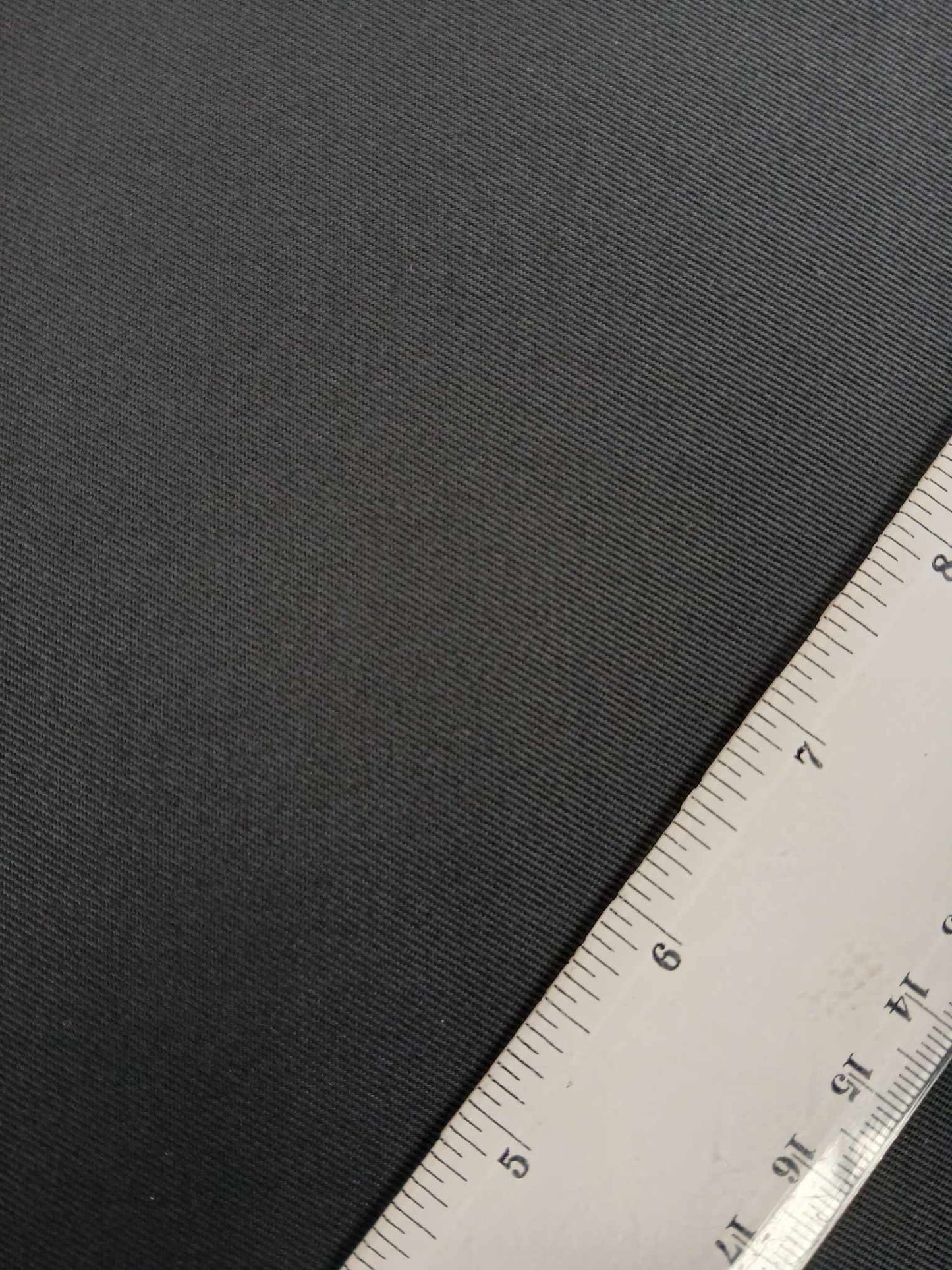 100% Cotton Twill - Black - 61" Wide - Sold By the Metre