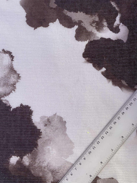 Printed Knitwear - Brown/White - 58"Wide - Sold By The Metre