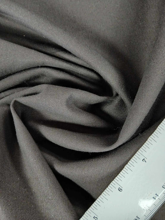 100% Cotton Twill - Brown - 61" Wide - Sold By the Metre