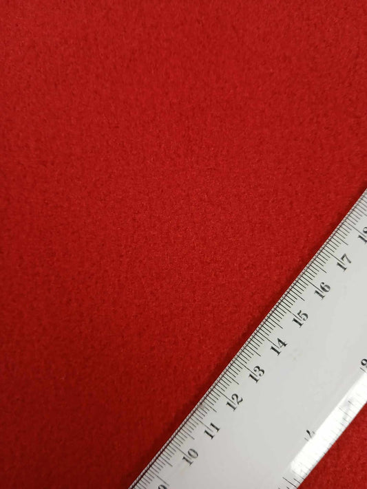 Double Sided Polar Fleece - Red - 59" Wide - Sold By the Metre