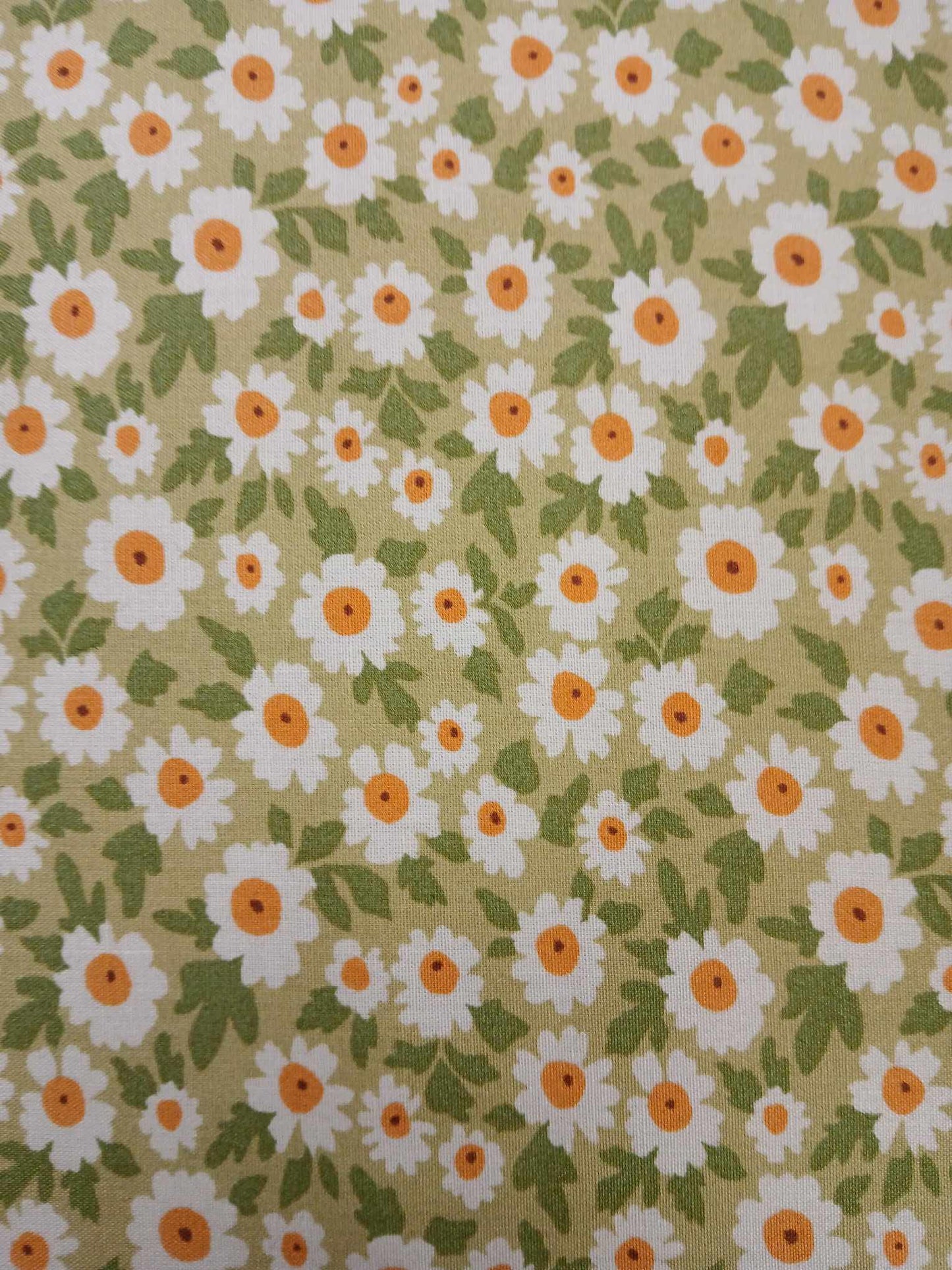 Viscose - Green/Yellow/White - 57" Wide - Sold By the Metre