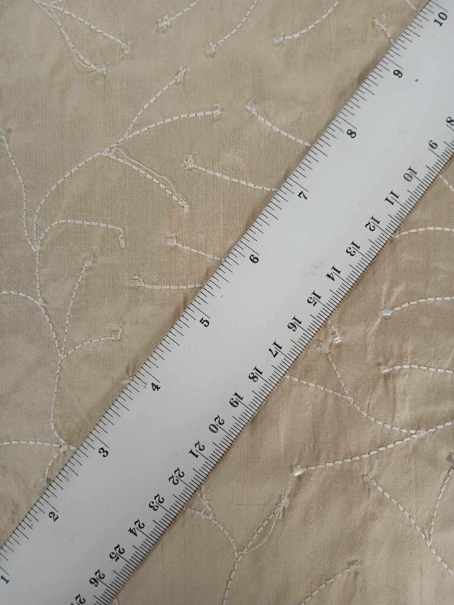 Dupion Silk - Buttermilk - 44" Wide - Sold By the Metre