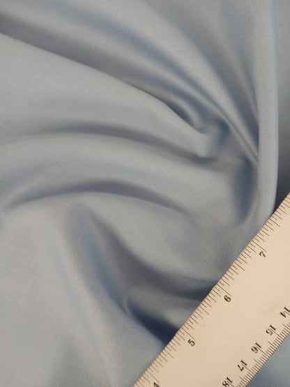 Super Fine Luxury Tropical Wool Suiting - Pale Blue - 58" Wide - Sold By the Metre