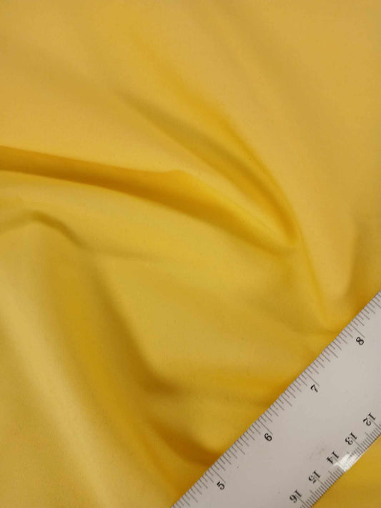 100% Cotton - Sunshine Yellow - 60" Wide - Sold By the Metre