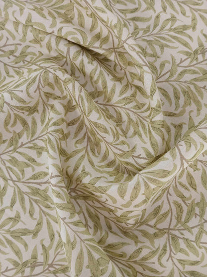 100% Cotton - Willow Bough - Sage - 55" Wide - Sold By the Metre