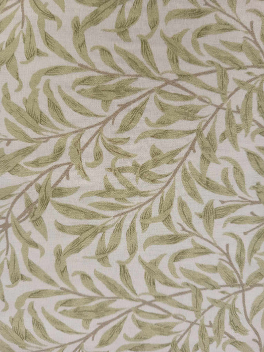 100% Cotton - Willow Bough - Sage - 55" Wide - Sold By the Metre