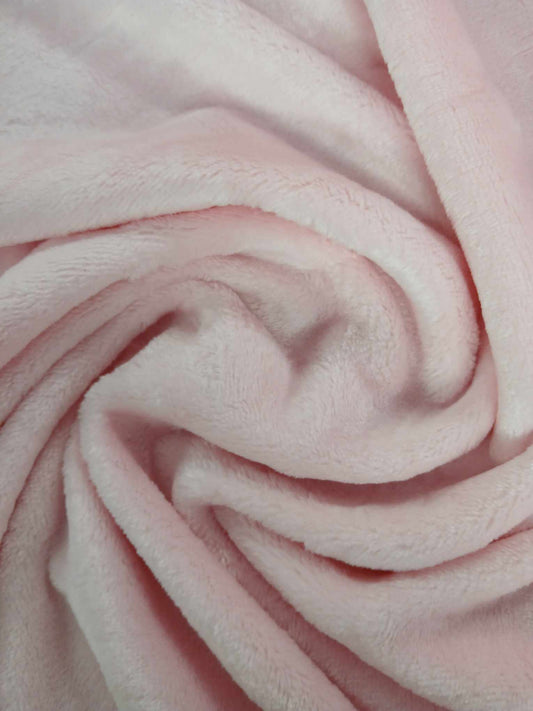 Cuddle Fleece - Baby Pink - 62" Wide - Sold By the Metre