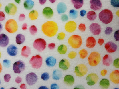 Cuddle Fleece - Spots - Multicoloured - 62" Wide - Sold By the Metre