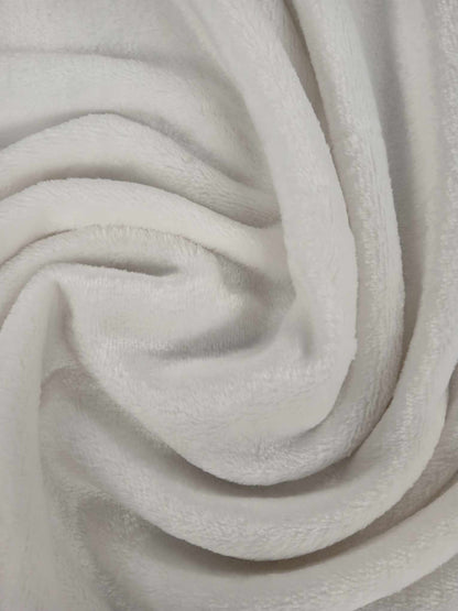 Cuddle Fleece - White - 62" Wide - Sold By the Metre