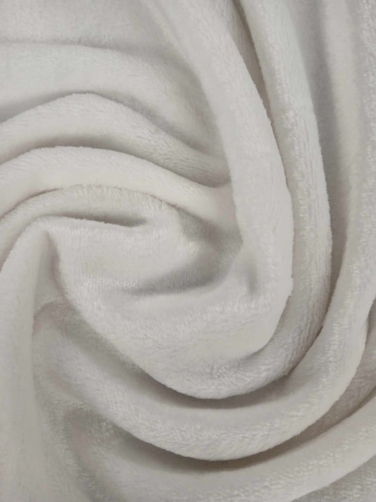 Cuddle Fleece - White - 62" Wide - Sold By the Metre