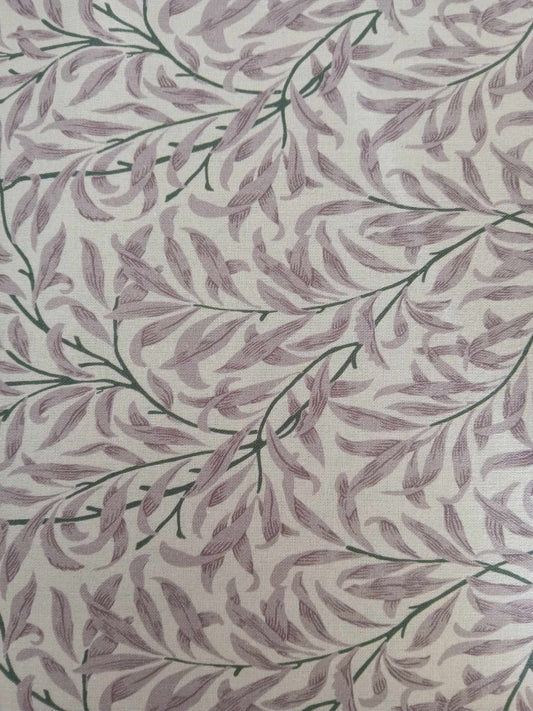 100% Cotton - Willow Bough - Rose - 55" Wide - Sold By the Metre