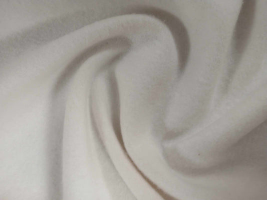 Fleece - White - 65" Wide - Sold By the Metre