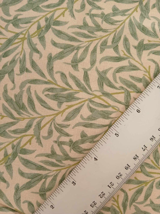 100% Cotton - Willow Bough - Duckegg - 55" Wide - Sold By the Metre