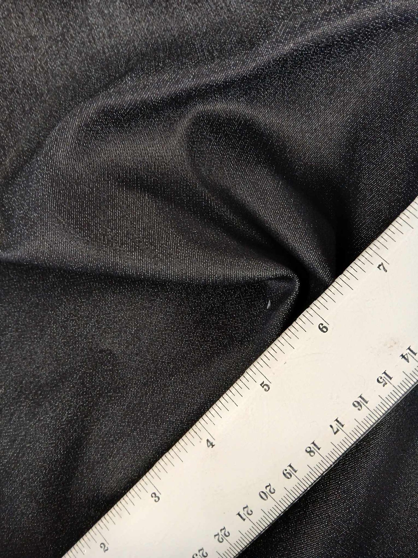 Denim Lycra - Black - 50" Wide - Sold By the Metre