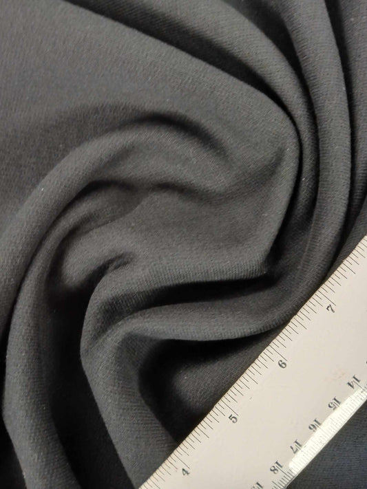 Heavy Loopback - Black - 67" Wide - Sold By the Metre