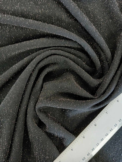 Scuba Lurex - Black/Silver - 60" Wide - Sold By the Metre