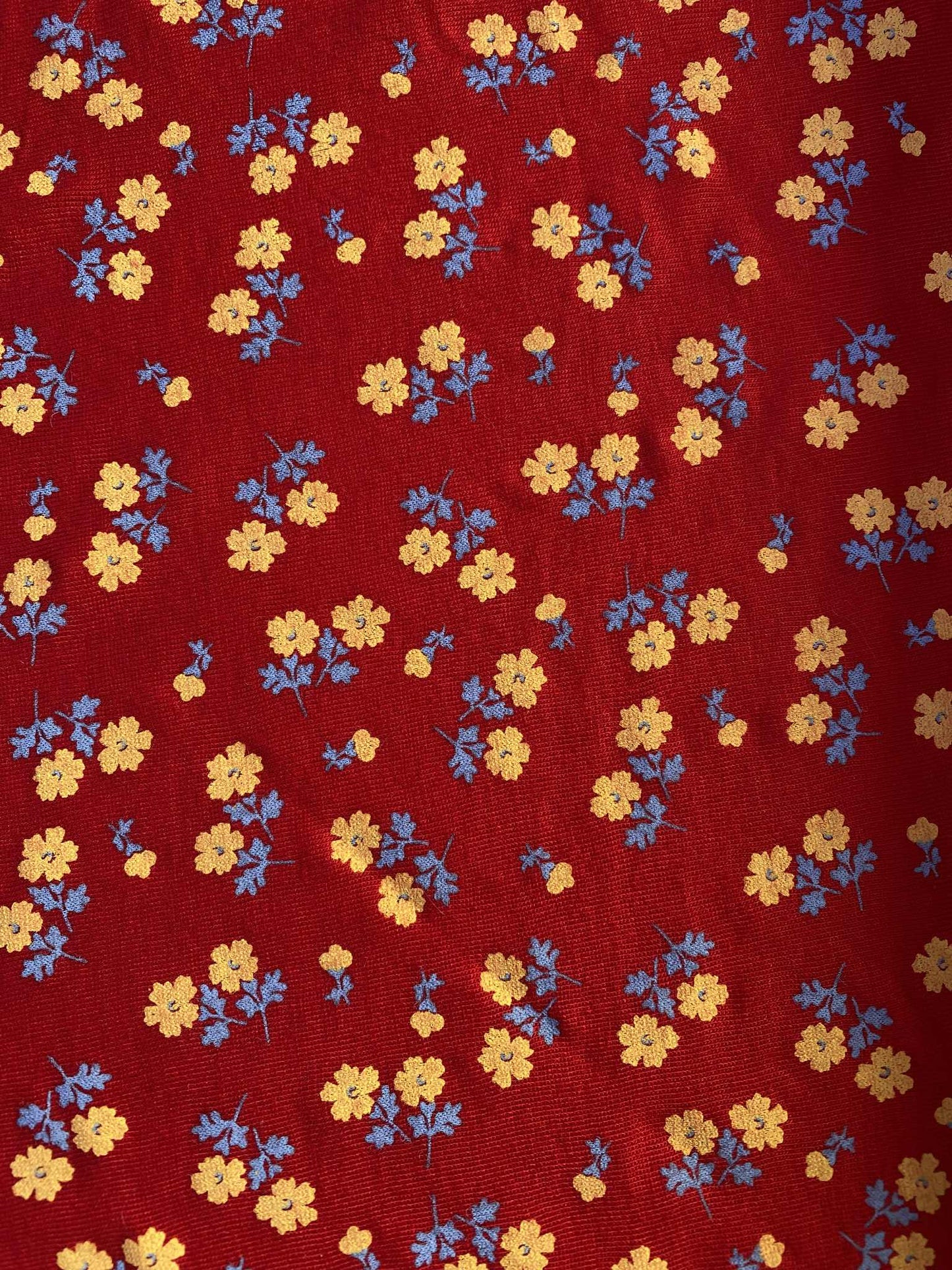 Viscose Lycra - Red/Yellow/Blue - 62"Wide - Sold By The Metre