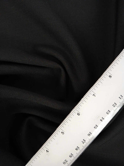 Polyester Suiting - Black - 59" Wide - Sold By the Metre