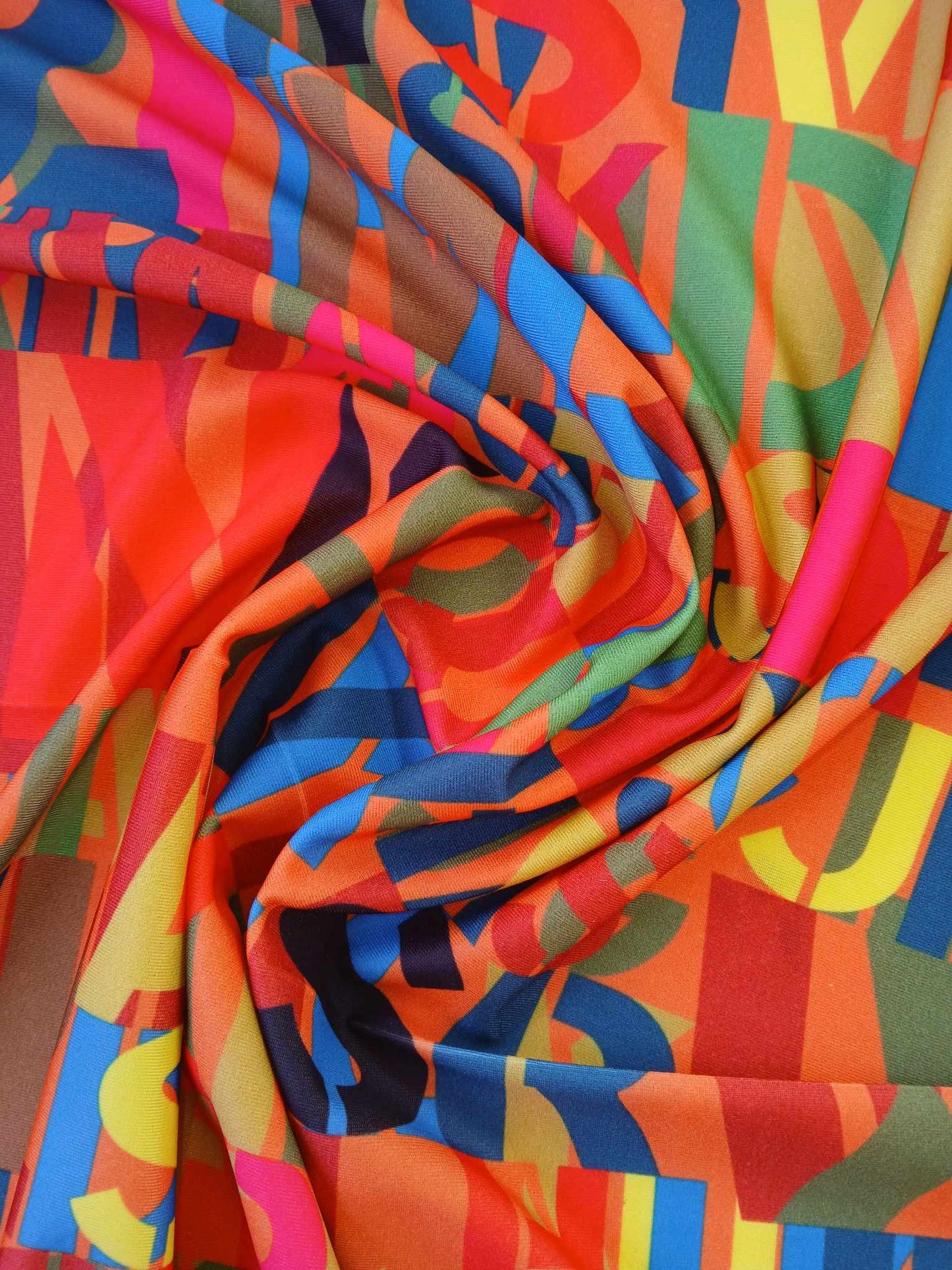 Poly Lycra - Multicoloured - 57" Wide - Sold By The Metre
