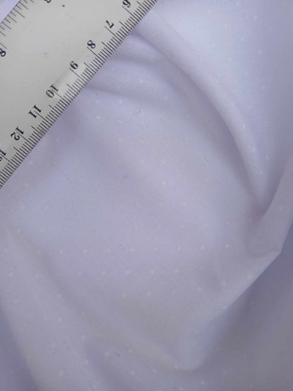 Poly Cotton - Spot - Lilac/White - 44" Wide - Sold By the Metre