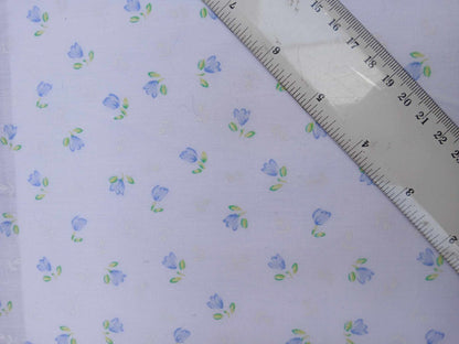 Poly Cotton - Baby Blue/Blue/Green/White - 44" Wide - Sold By the Metre