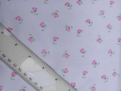 Poly Cotton - Lilac/Pink/Green/White - 44" Wide - Sold By the Metre