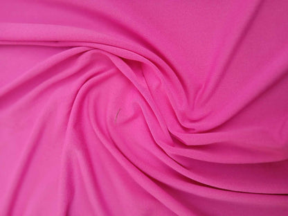 Poly Lycra Soft Touch - Hot Pink - 63" Wide - Sold By the Metre