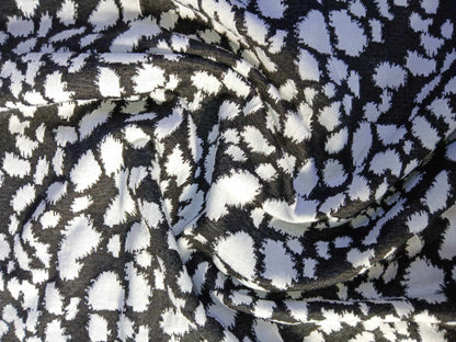 Ponte Roma - Black/White - 59" Wide - Sold By The Metre