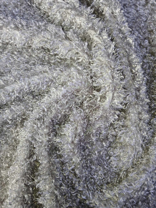 Fur -Silver Grey - 63" Wide - Sold By The Metre