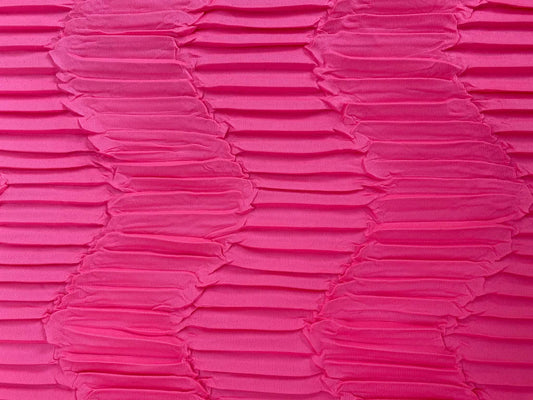 Chevron Pleated Stretch Polyester Fabric - 68" Wide, £3.99 per Metre