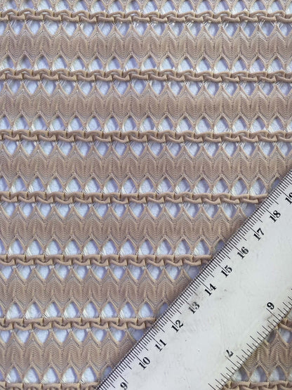 Lattice Stretch Fabric - 100% Polyester - 59" Wide