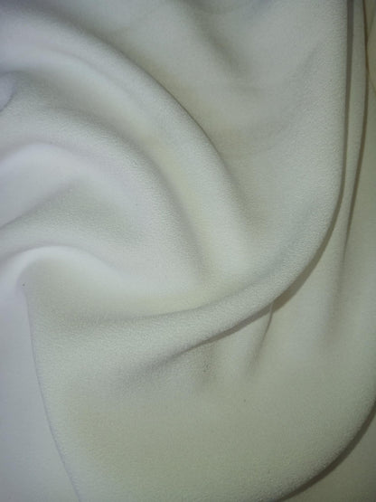 River Island - Crepe - Ivory - 60" Wide - Sold By The Metre