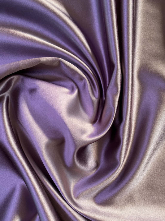 Heavy Satin Fabric in Pewter - 56" Wide, £2.50 per Metre