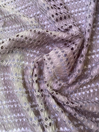 Lattice Stretch Fabric - 100% Polyester - 59" Wide