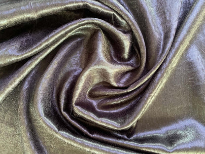Tin Man Metallic Black Polyester Fabric - 58" Wide, No Stretch