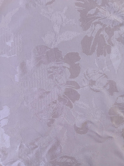 River Island - Satin Viscose Jacquard - Ivory - 60" Wide - Sold By The Metre