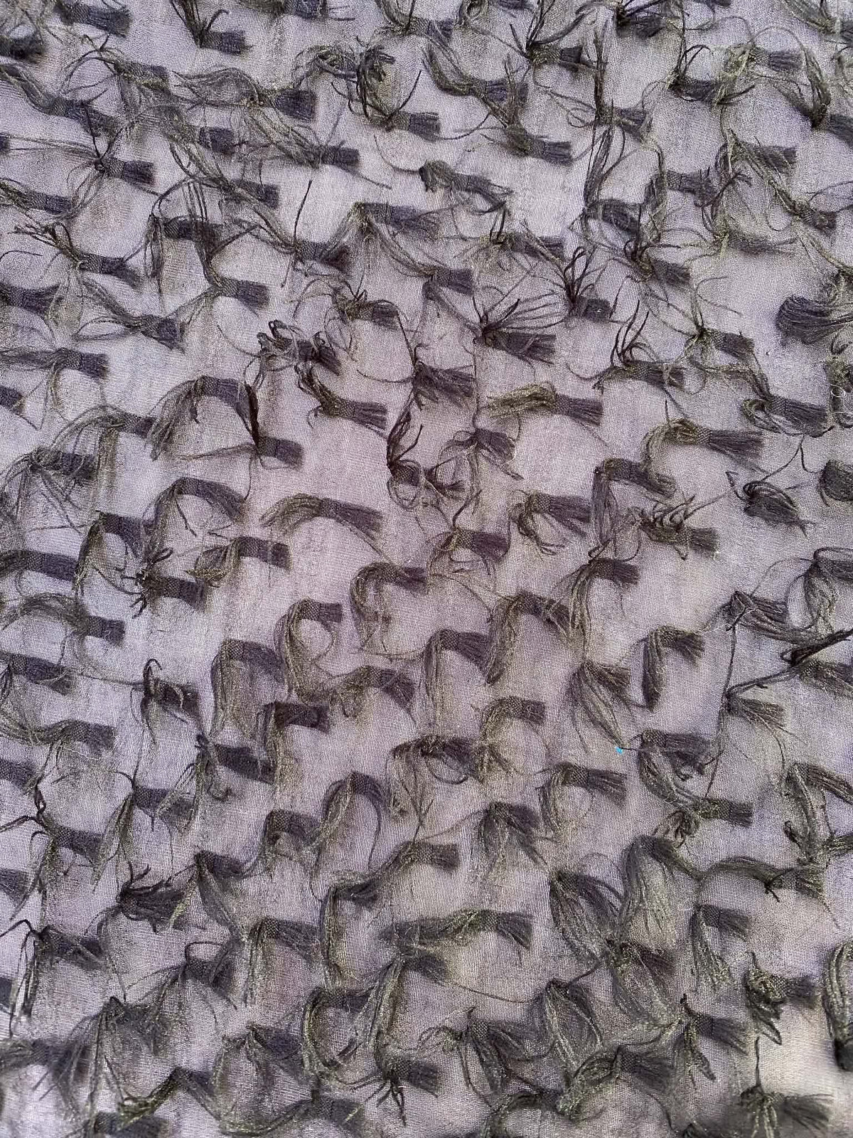 Black Eyelash Chiffon Fabric - 57" Wide, £2.50 per Metre