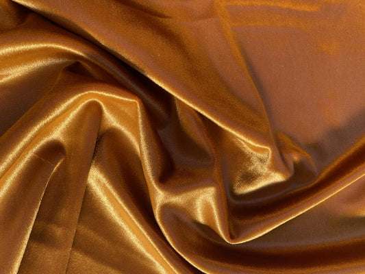 Spandex Velvet - Gold - 59"Wide - Sold By The Metre
