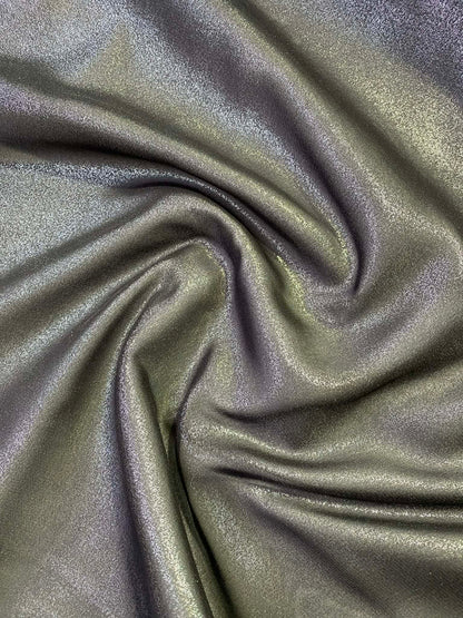 Foiled Chiffon - Silver - 58"Wide - Sold By The Metre