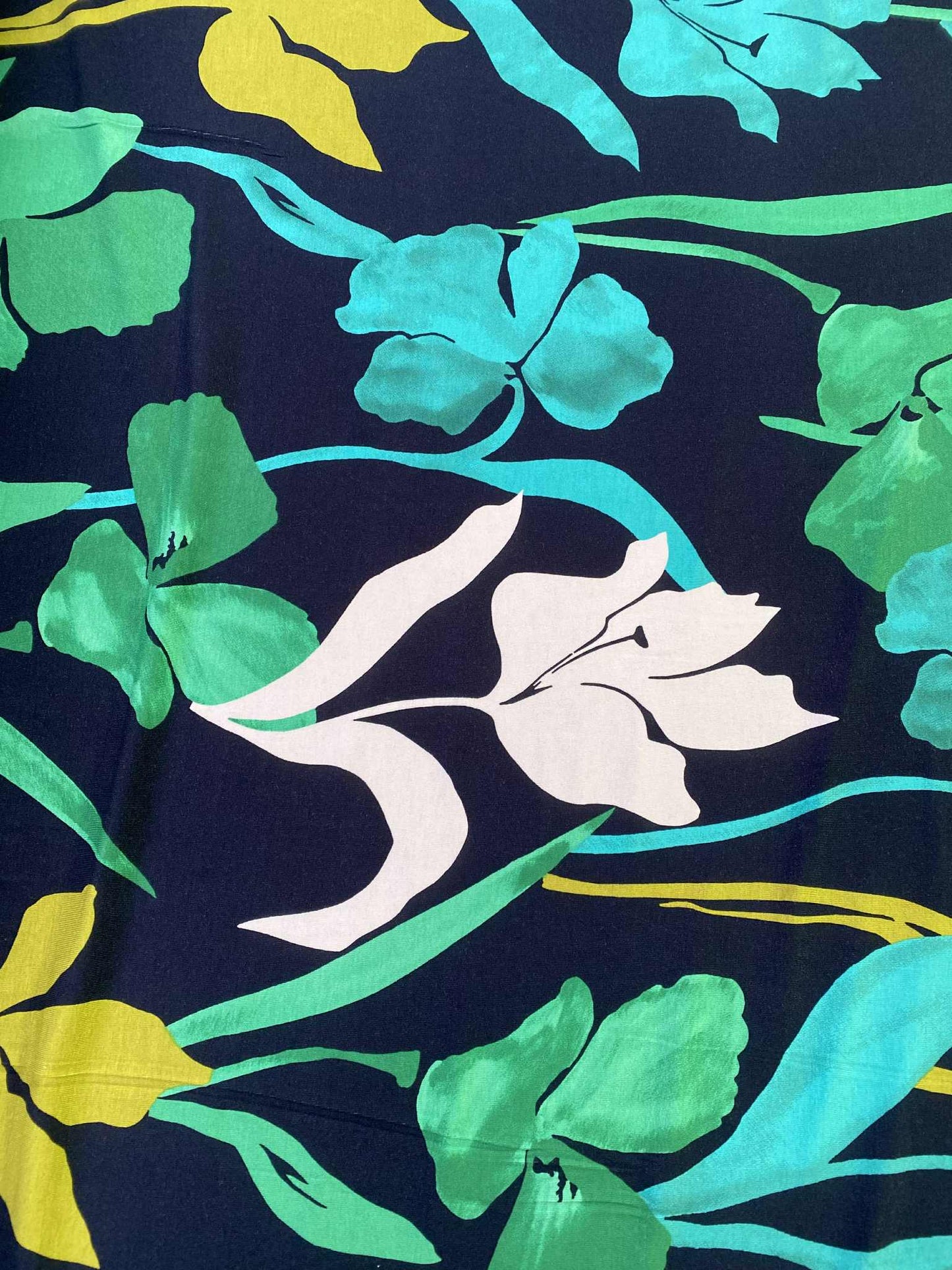 Viscose Lycra - Black/Green/Turquoise/White/Mustard - 60"Wide - Sold By The Metre
