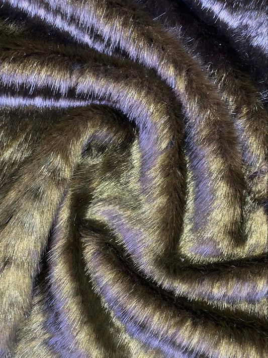 Fur - Dark Brown - 63"Wide - Sold By The Metre