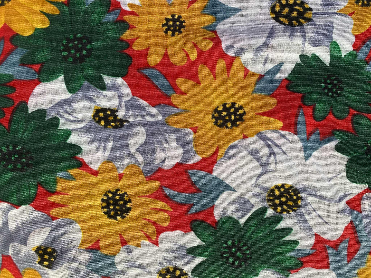 Viscose - Red/Grey/Orange/Green - 57"Wide - Sold By The Metre