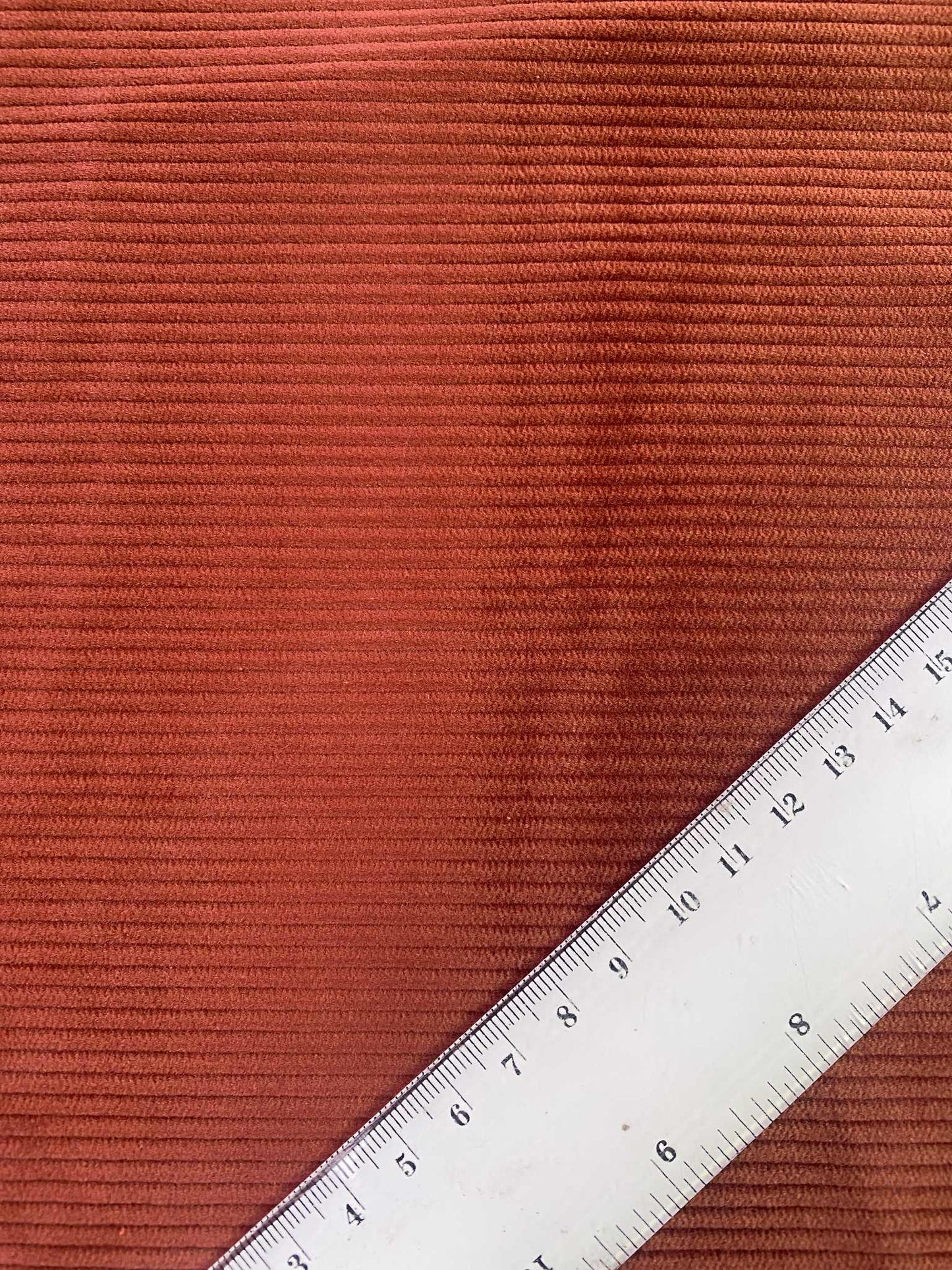 100% Cotton Corduroy - Rust - 57"Wide - Sold By The Metre