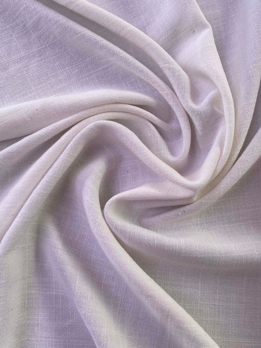 Ivory Cotton Linen Blend Fabric – 54" Wide (£4.99/m)