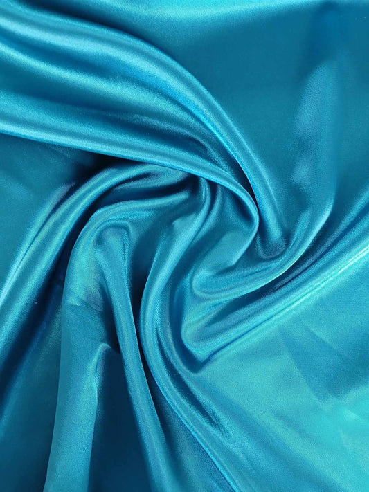 Satin Crepe De Chine - Kingfisher - 59" Wide - Sold By the Metre